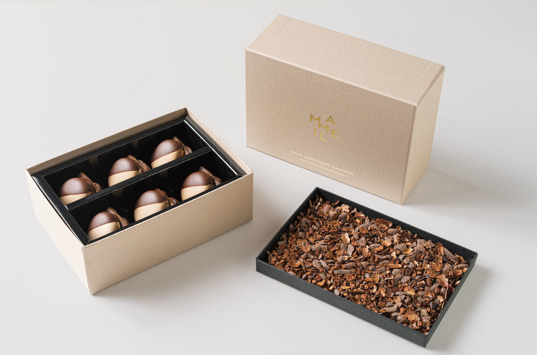 MAMEIL NAMA CHOCOLATE MACARONの梱包キャプチャ