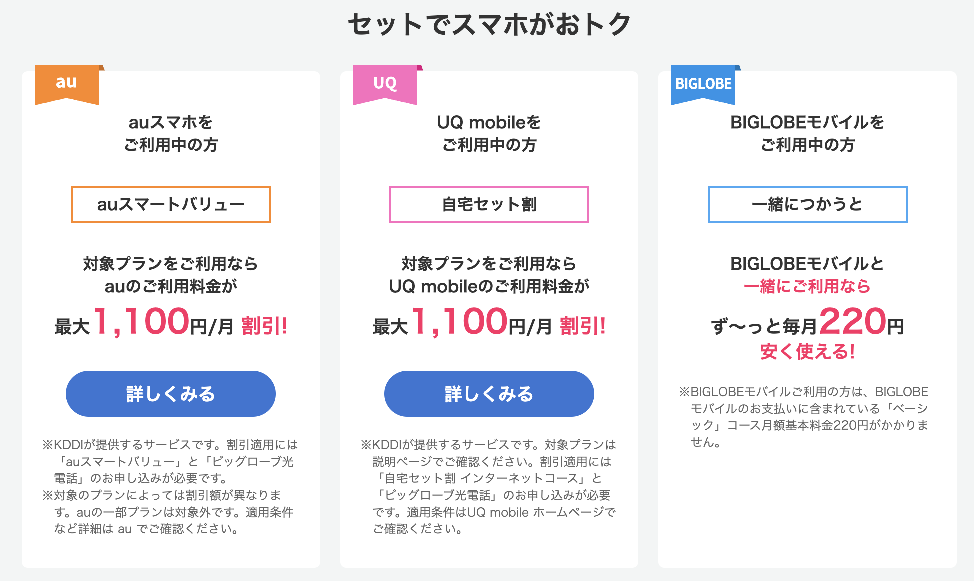 au スマホ割の画像