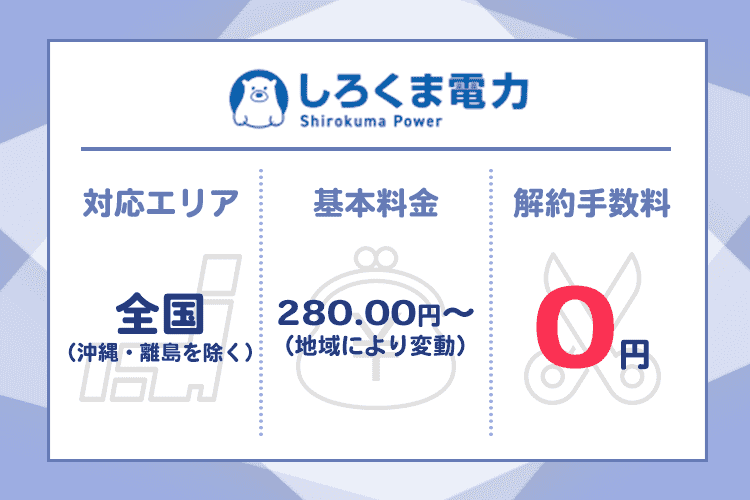 しろくま電力の商標画像